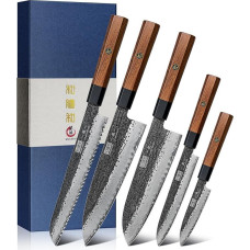 HOSHANHO 5-Piece Knife Set, Razor Sharp Chef's Knife Set, Kitchen Knife Set