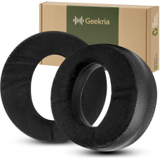 „Geekria Comfort Hybrid Velour“ atsarginės ausų pagalvėlės, suderinamos su „Sony PlayStation 5 Pulse 3D“ PS5 belaidžių ausinių ausų pagalvėlėmis, ausinių atsarginės dalys (juodos)
