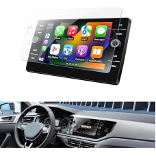 WEIPIN 8 Inch Navigation Tempered Glass Screen Protector for VW Polo MK6 AW Taigo 2018-2022 2023, GPS Navigation Screen Protector with Tempered Glass 9H Scratch-Resistant Anti-Fingerprint