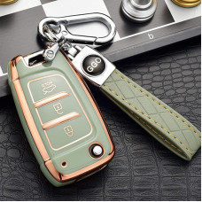 ontto Car Key Case Suitable for Hyundai Elantra Solaris I30 I30n I35 I40 Tucson Kona Genesis Accent Santa Fe 2017-2020 Remote Control Cover Key Fob TPU Protective Case Key Case-G Green