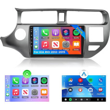 NHOPEEW Car Radio for KIA Rio 2012-2015 with Wireless Carpaly & Android Car - Android 13 Car Radio with WiFi GPS Steering Wheel Control EQ Split Screen + Reversing Camera & Mic