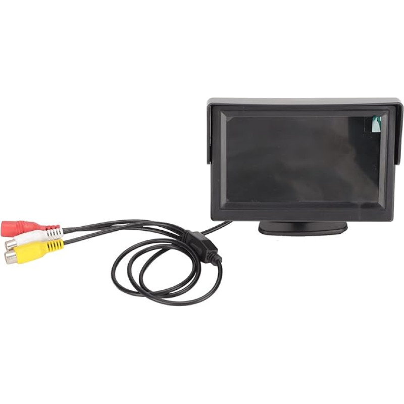 LCD Display Reversing Camera Monitor, Waterproof Car Monitor 16:9 Adjustable for SUV