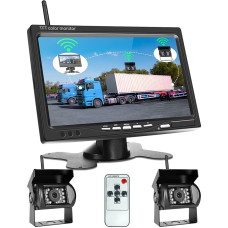 Podofo Kabellos Rückfahrkamera, Funk Einparkhilfe mit 7