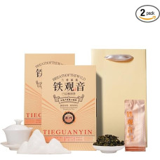 Aukščiausios kokybės Tieguanyin Oolong Tee Mit Reinem Aroma 64g*2 Schachteln High Mountain Grüner Tee 4.5oz