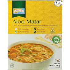 ASHOKA Aloo Matar paruoštų patiekalų pakuotė 6 x 280 g