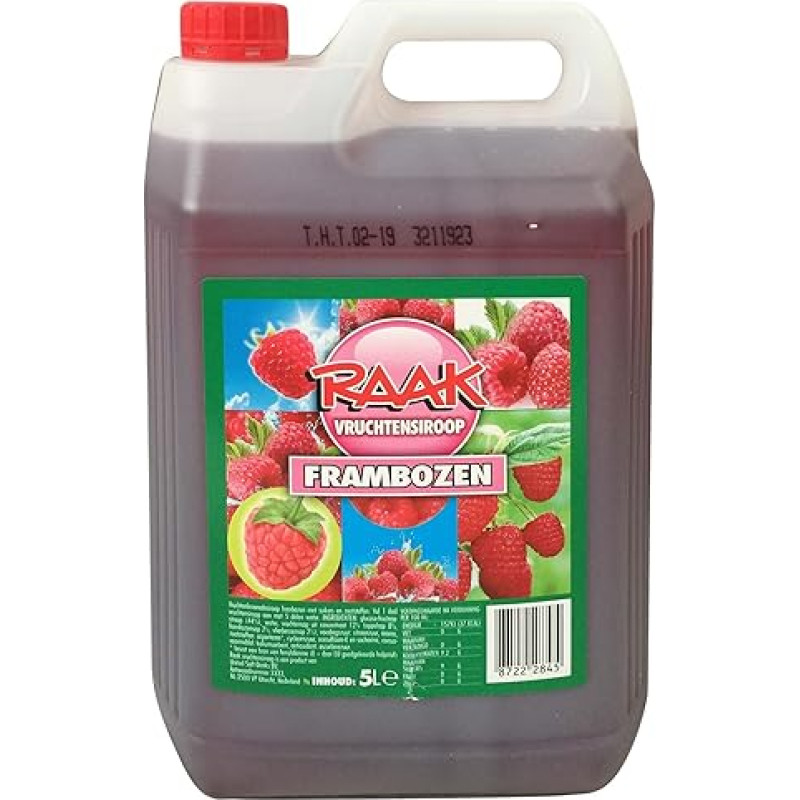 Raak Vruchtensiroop Frambozen (5 l kanistras aviečių)