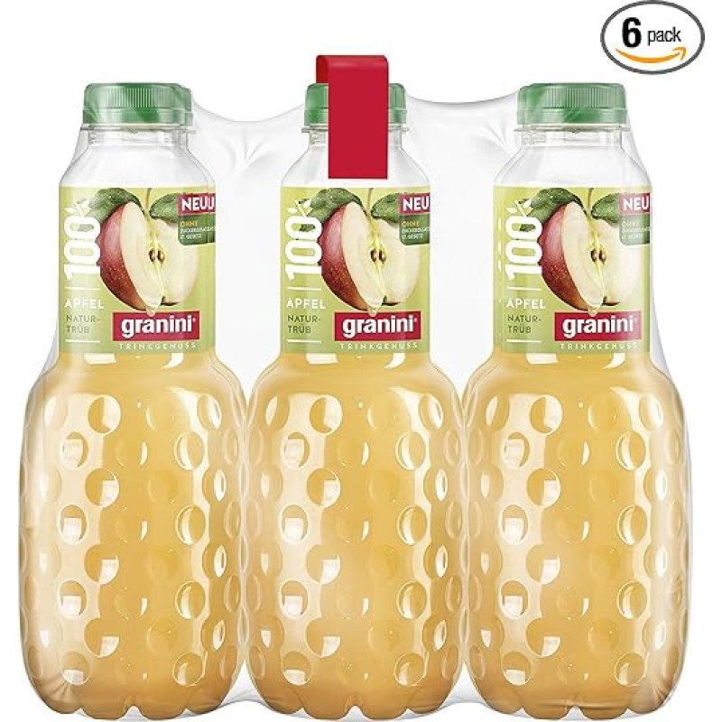 granini Drinking pleasure apple natural cloudy 100% (6 x 1.0l)