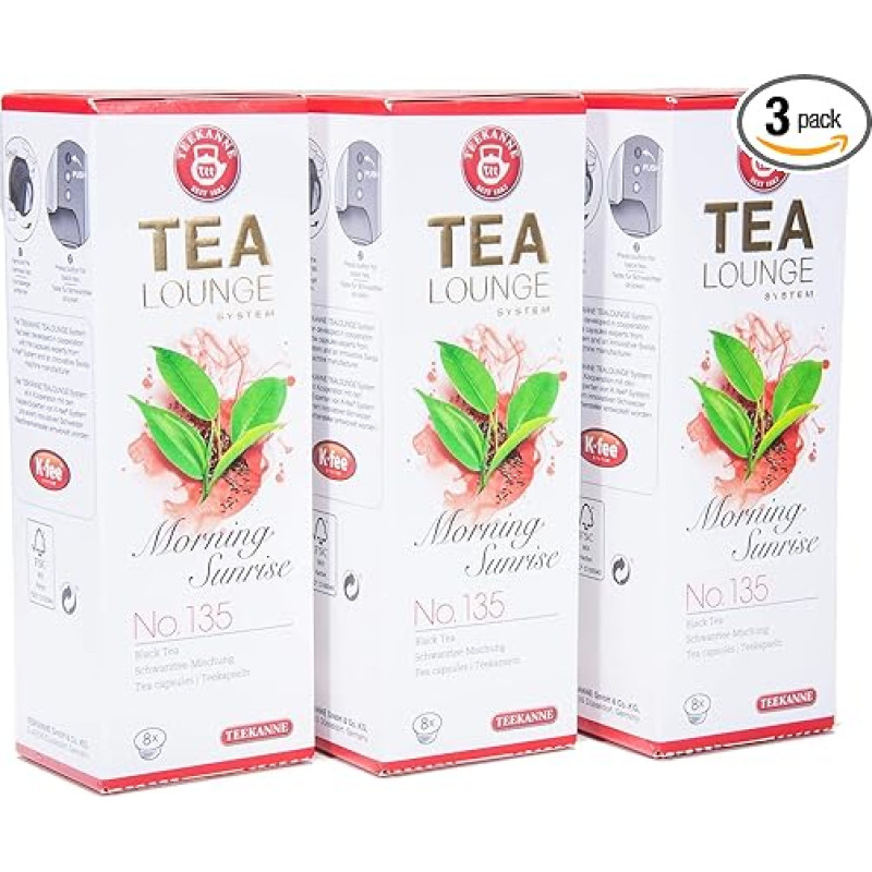 Teapot Tealounge Capsules Morning Sunrise No. 135 Black Tea (3 x 8 Capsules)
