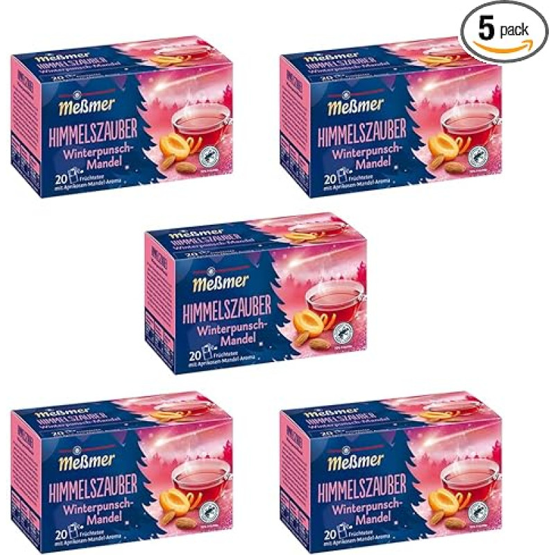 Meßmer Himmelszauber, Winter Punch Almond, 20 Bags, Pack of 10 (10 x 55 g)