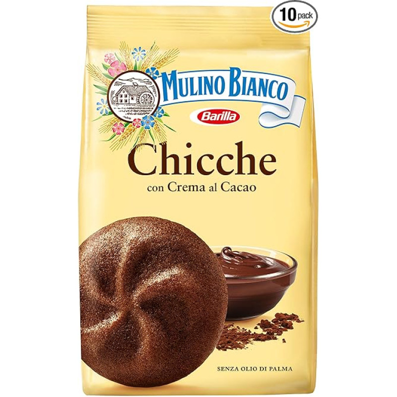 Mulino Bianco Chicche di Cacao Pastries Pack of 10 (10 x 200 g)