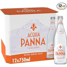 Acqua Panna Natürliches Mineralwasserglas, 12 x 750 ml