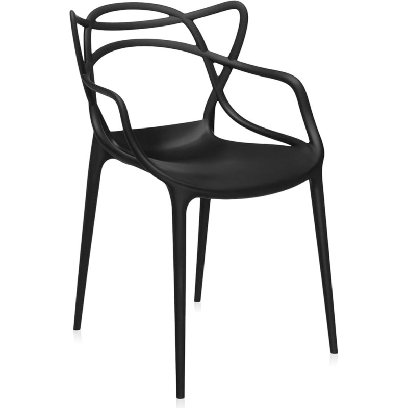 Kartell Masters, Stuhl, Schwarz, 4er-Satz