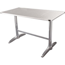 Bolero rechteckiger Tisch Edelstahl 120 x 60cm