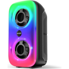 LEFANDI Bluetooth Speaker, Portable Wireless Speaker Box, Music Box, Loud with Powerful Bass, Mixed LED Lights, USB Playback, 24 Hours Playtime