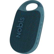 NOBIS Clip N1 Portable Bluetooth Speaker with App, Beat Mode, Up to 24 Hours Playtime, IP68 Waterproof, BT 5.3, HD Sound, Stereo Pairing, Custom EQ, Perfect for Outdoor (Blue)