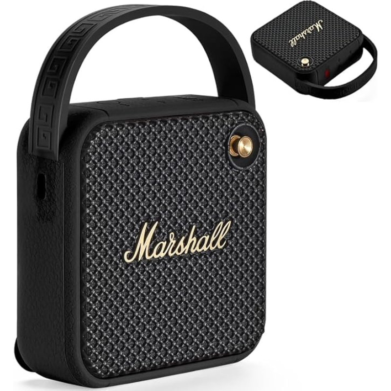 WILLEN Silicone Case, Protective Case Compatible with Marshall Will Speakers, Portable, Soft Silicone Handle, (Black)