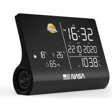 NASA - Weather Station and Bluetooth Speaker WSP1300 Black - 1 Outdoor Sensor - Supplied with Power Supply