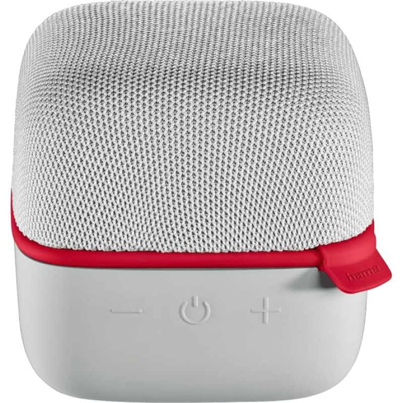 Hama Cube Portable Bluetooth Speaker Grey/Red