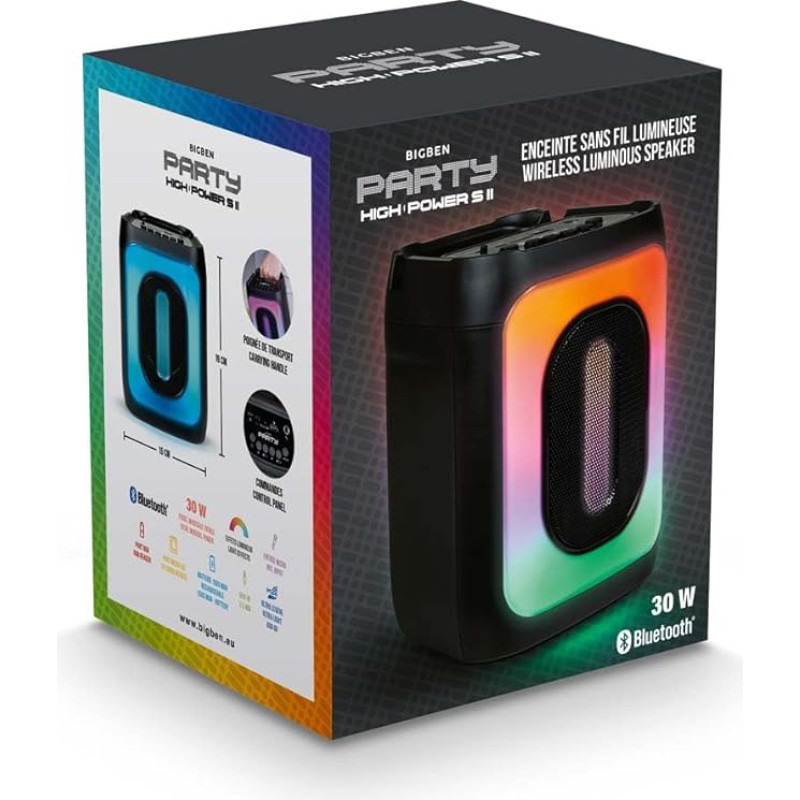 Bigben PARTYBTHPS2 Wireless Illuminated Speaker