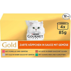 Purina Gourmet Gold Delicate Nibbles In Sauce, kačių maistas reiklioms katėms, naminių gyvūnėlių maistas, konservuotas drėgnas maistas
