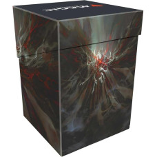 Ultra PRO - MTG Duskmourn 100+ Deck Box Commander Valgavoth, Harrower of Souls, skirta Magic: The Gathering, apsaugo ir saugo iki 100+ standartinių MTG kortų dvigubose įmautėse, saugiau