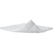 LUCID itin minkštas mikropluošto čiužinio viršutinis sluoksnis 7,5 cm, baltas, karališkas (150x200 cm)
