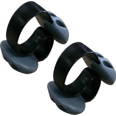 Condello Casa Cable Clips Cable Clamp Desk Non-Adhesive Cable Holder Cable Clips Table Edge Weighted Silicone Wire Cord Cable Attachment Holder for PC Mobile Phone Charging Cable (2 Black)