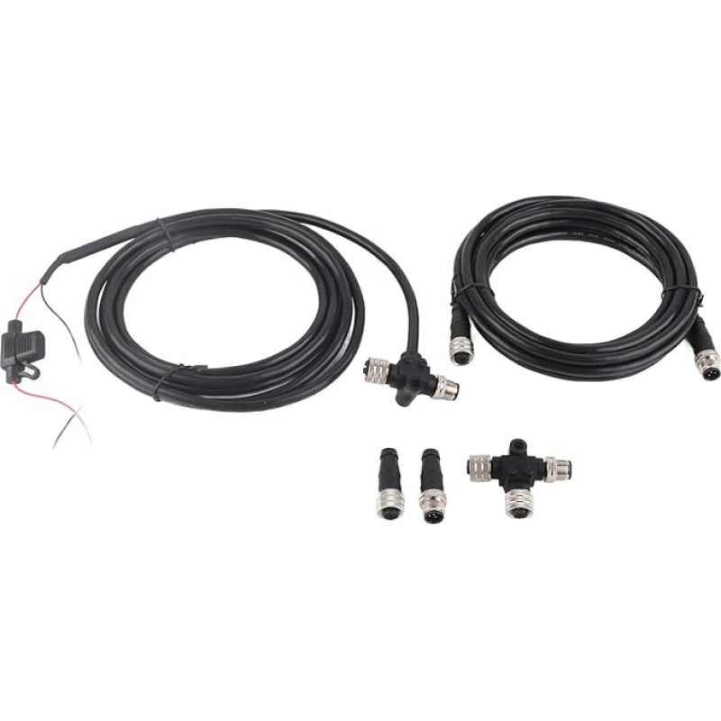 Ymiko NMEA 2000 Backbone Cable Drop Cable T-Piece Terminator Kits for NMEA2000 Starter Kit, IP67 Waterproof for Networks