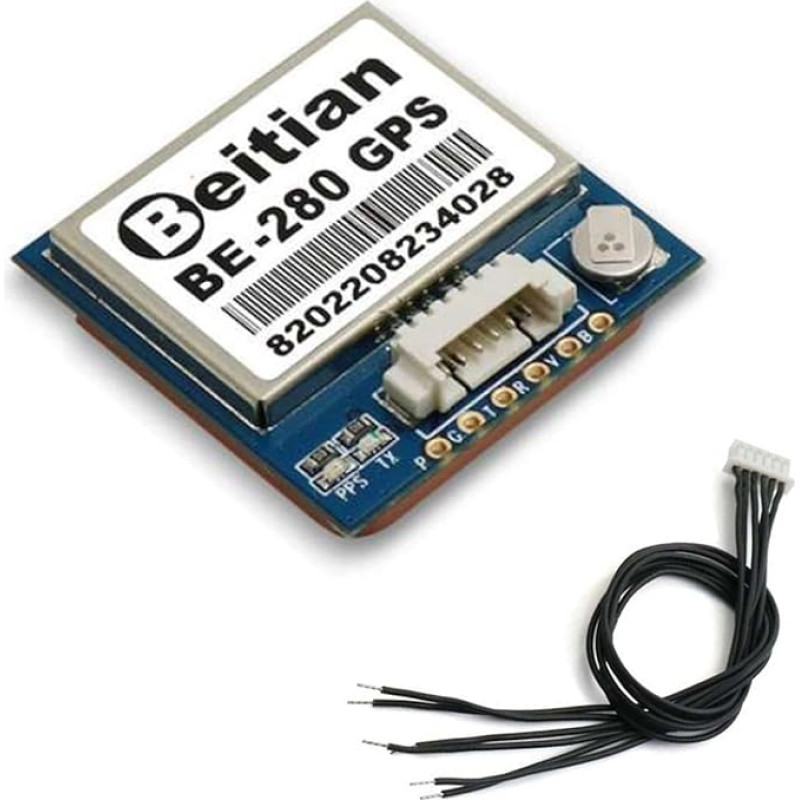 Geekstory BE-280 GPS Module M10050 Chip with 4M Flash TTL Level 38400bps Beidou GPS Antenna for Arduino Raspberry Pi Aircraft Pixhawk APM Flight Controller