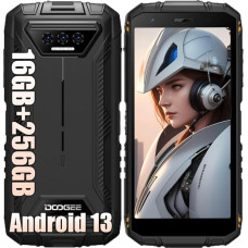 DOOGEE S41 MAX Išorinis atrakintas išmanusis telefonas be sutarties 2024, 16GB + 256GB 1T išplėtimas, 13MP kamera + 8MP, 5,5 colio, 6300 mAh baterija, NFC, be simblokavimo, be SIM blokavimo Mobilieji telefonai 4G, atsparūs telefonai, veido ID