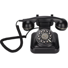 Europos retro telefonas - senovinis fiksuotojo ryšio telefonas, elegantiškas klasikinis senovinis fiksuotojo ryšio telefonas namams / biurui / kavinei / barui dekoruoti