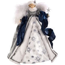 WeRChristmas Navy Angel Kalėdų eglutės viršūnė 43cm