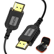 FOINNEX itin plonas HDMI kabelis, itin plonas itin lankstus HDMI 2.0 kabelis 0,8 m, ploniausias HDMI kabelis palaiko 4K @ 60Hz 2K 3D Ethernet ARC HDR suderinamas su PS3 PS4 Xbox One HDTV PC Nešiojamasis kompiuteris