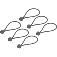 sourcing map Magnetic Cable Clips 7.5 x 0.5 Inch Grey Magnetic Cable Ties Reusable for Home Kitchen Office Pack of 6