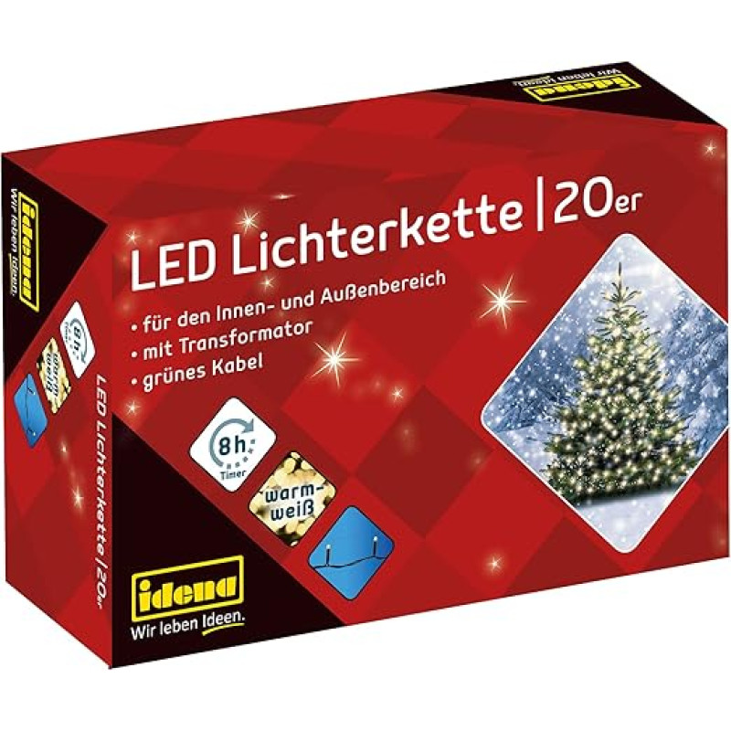 Idena LED pasakų žibintai su 200 LED diodų