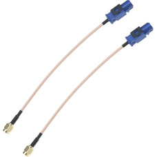 Be In Your Mind Pack of 2 Car GPS Antenna Adapter Cable SMA Male to Fakra C Plug RG-316 Coaxial Cable for Trunk Car Stereo Head Unit GPS Navigation Receiver System 17 cm