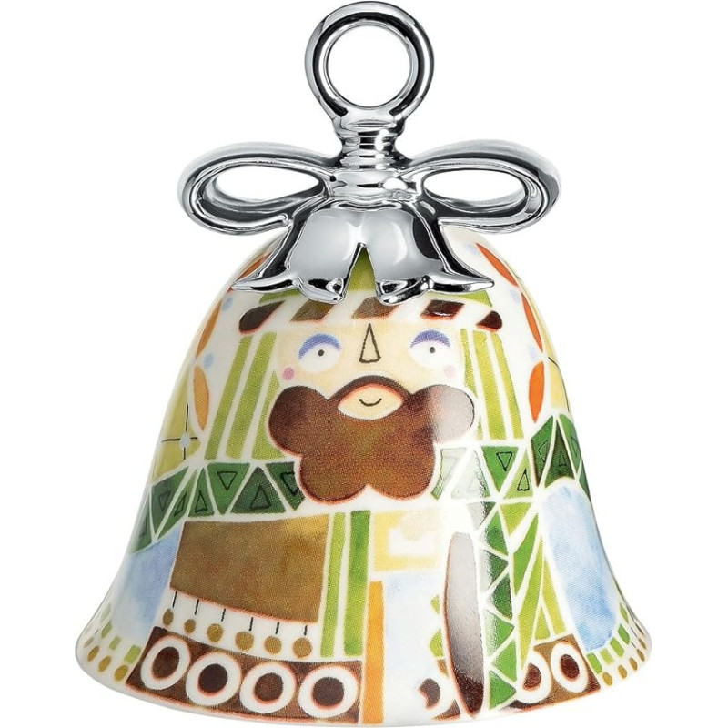 Alessi Weihnachttsschmuck, Porzellan, Bunt, 7,2 x 7,2 cm