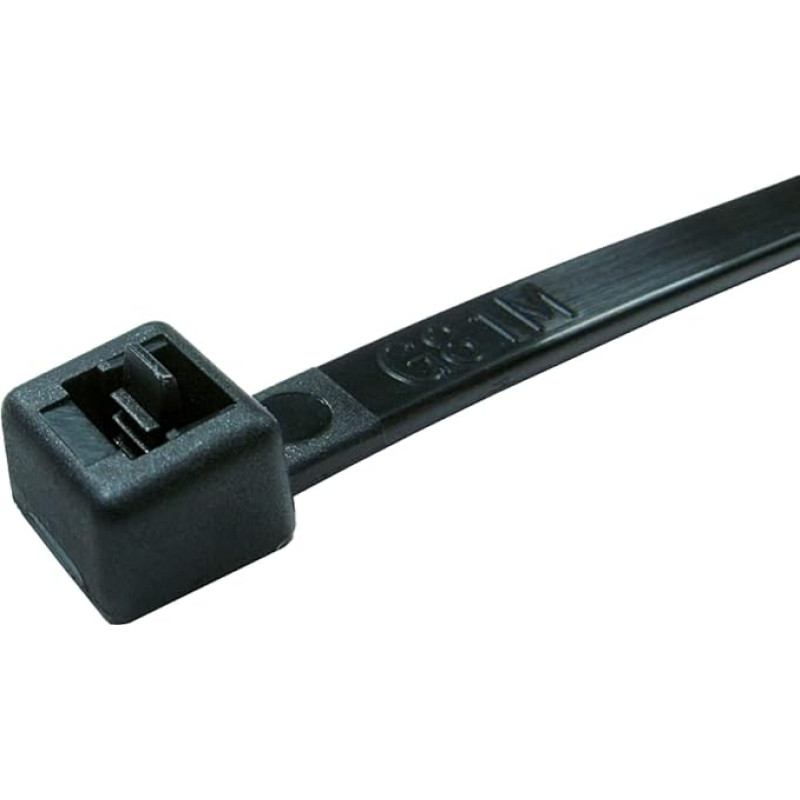 100 x Black Cable Ties 3.6mm x 292mm