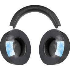 SOULWIT Protein Leather Headband Pad + Cooling Gel Ear Pads for Corsair Virtuoso RGB Wireless XT SE Gaming Headset Pakaitinė ausinių pagalvėlė, skirta 