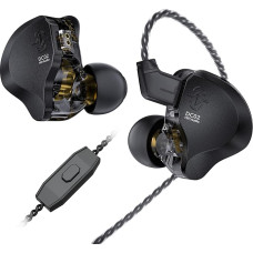 keephifi CCZ Solo DC02 laidinės ausinės, dvigubos magnetinės grandinės DD in Ear IEM ausinės, aukščiausios kokybės matinis metalinis dangtelis, PU + PET kompozitinė membrana, DJ ausinės kompiuteriniams žaidimams, muzikantams, sportui