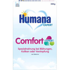 Humana Comfort Expert, bei Blähungen, Verstopfung und Drei-Monats-Koliken, Spezialnahrung bei Verdauungsproblemen, mit aufgespaltenem Eiweiß, von Geburt an, 350 g