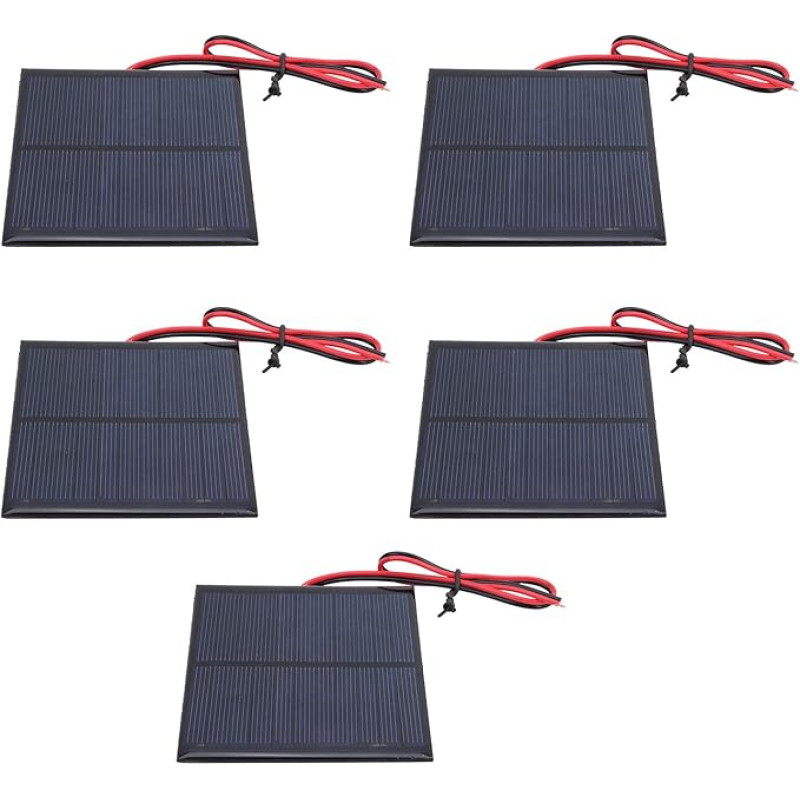 ANKROYU 5 Stück Mini-Solarpanel, Polysilizium-Solarpanel-Solarzelle, Stromversorgungsmodul, Power-Board-Modul, Solar-Power-Board für passive Heimlautsprecher