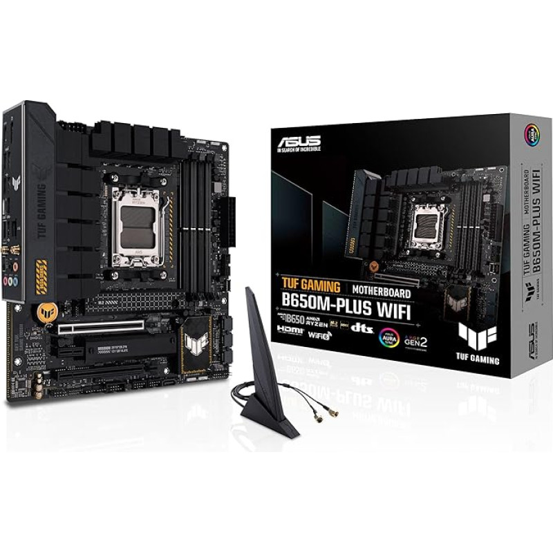 ASUS TUF TUF Gaming B650M-Plus WiFi pagrindinė plokštė, AMD AM5 lizdas, 