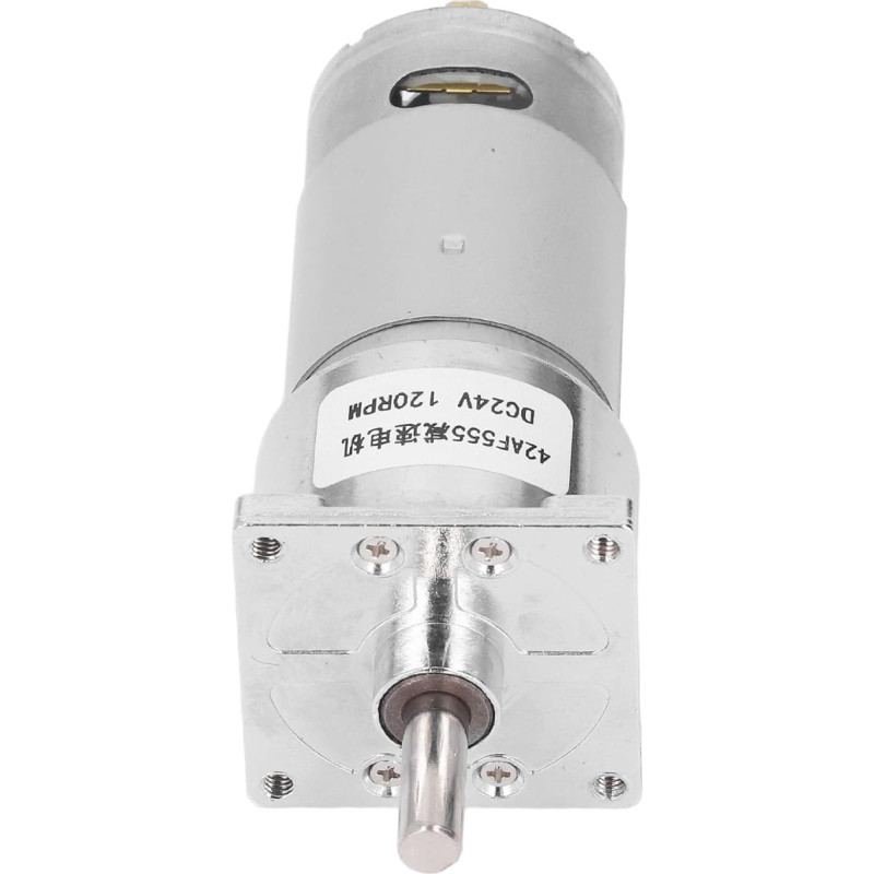 DC24V-Getriebemotor, selbsthemmender Schneckendrehzahlreduzierungsmotor, Zentralwelle, CW und CCW 42F555 für die Büroautomation, Automobilbereich (120 U/min)