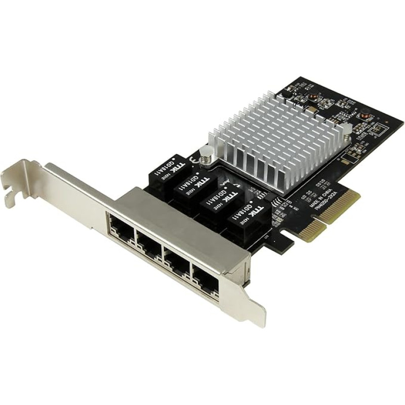 StarTech. com ST4000S Pexi - 4 prievadų PCI Express Gigabit Ethernet tinklo kortelė - Intel i350 N...