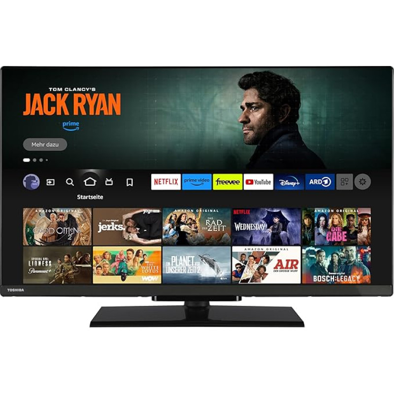 Toshiba 32 Inch Fire TV (HD-Ready, HDR, Smart TV, Triple Tuner, Alexa Built-In, Bluetooth) 32WF3F63DAZ