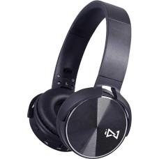 Trevi DJ 12E50 BT Bluetooth Headphones Wireless Stereo with Built-in Microphone and Call Answer Button, with Foldable Headband, Compatible with Smartphone and PC, USB, AUX-IN