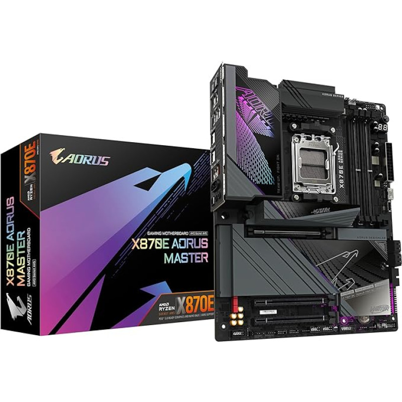 GIGABYTE X870E AORUS Master pagrindinė plokštė - palaiko 