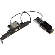 KALEA-INFORMATIQUE M2 M.2 NGFF PCIe B M Key 10 Gigabit RJ45 LAN Ethernet 10 100 1000 1G 2.5G 5G 10G mikroschemų rinkinys AQUANTIA AQC107