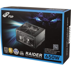 FSP Fortron Raider S 650W 80 Plus Silver A-PFC ATX/EPS maitinimo šaltinis (5 metų pardavėjo garantija)